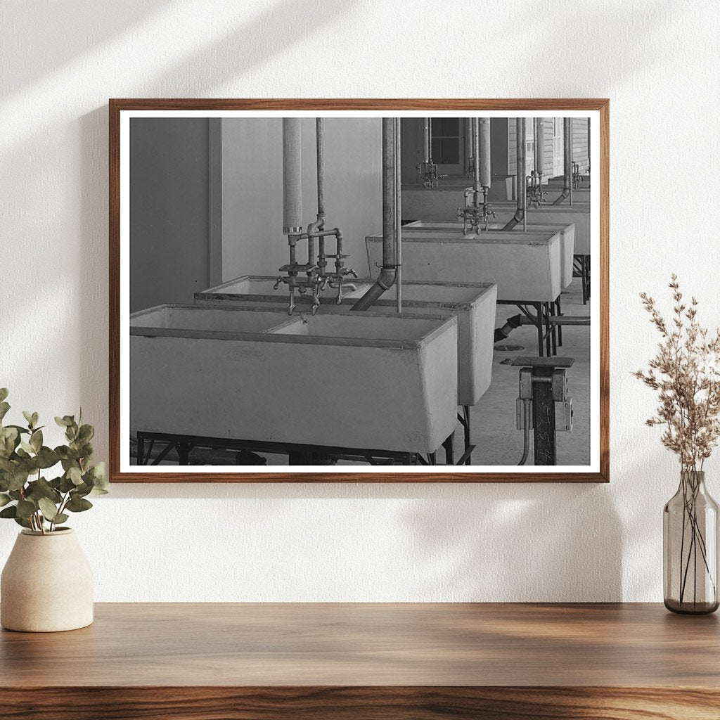 Laundry Tubs at Sinton Texas Labor Camp March 1940