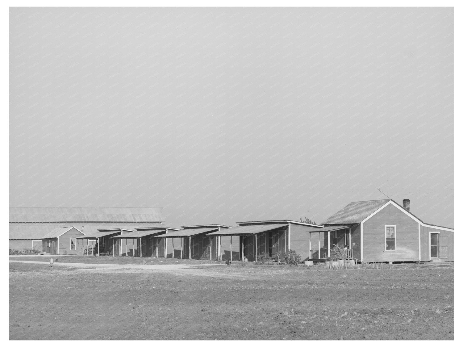 1940 Vintage Housing for Workers on Texas Cotton Farm