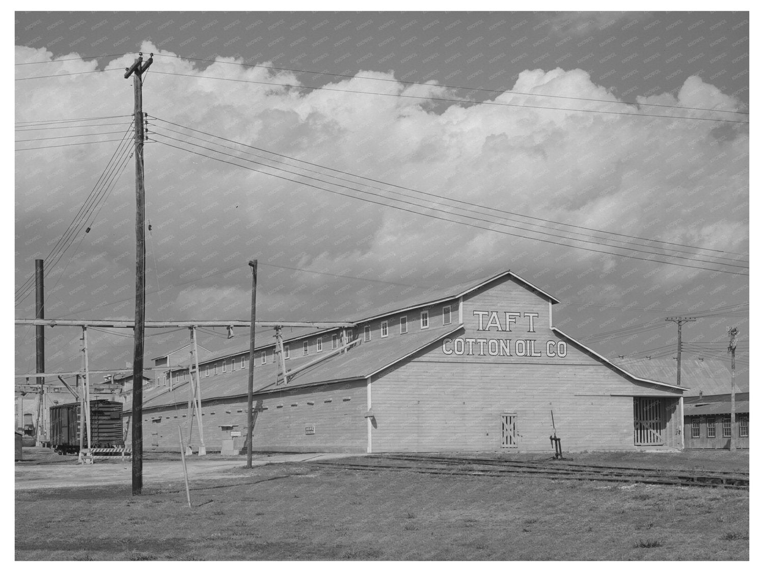 Cotton Seed Oil Mill Interior Taft Texas March 1940