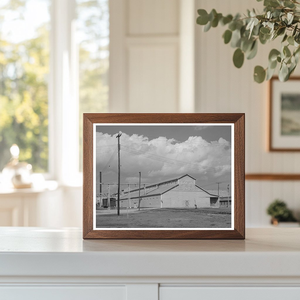 Cotton Seed Oil Mill Interior Taft Texas March 1940