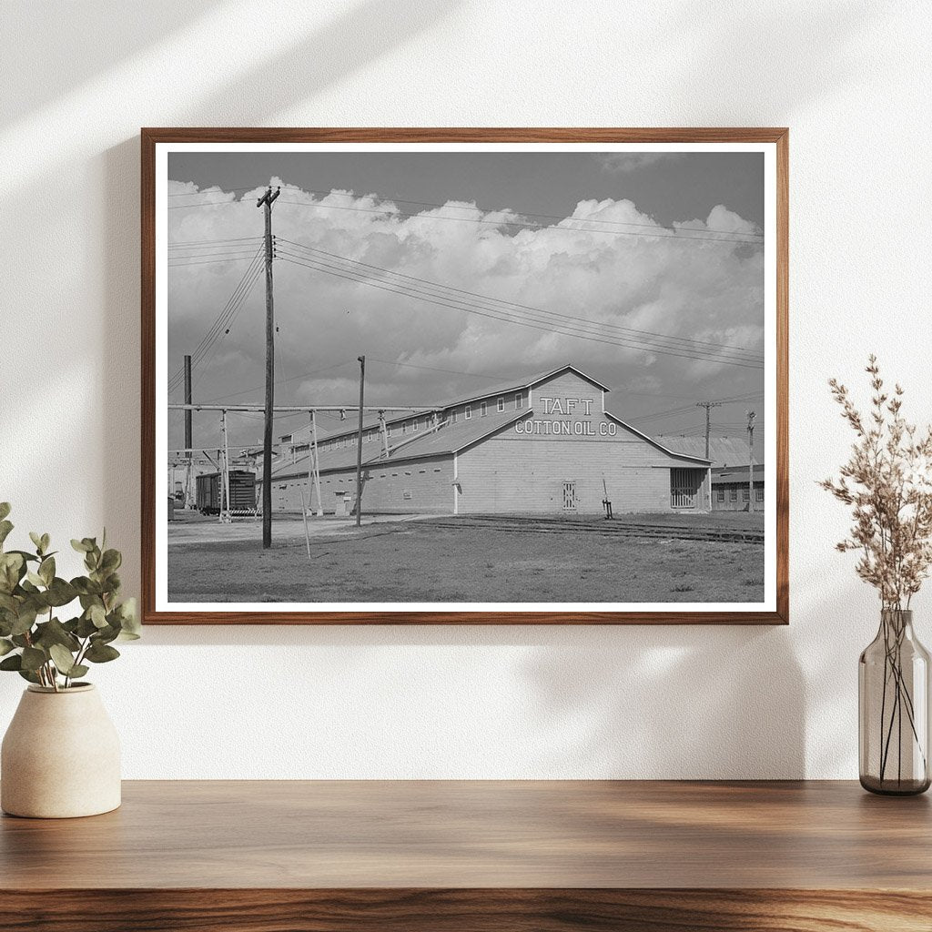 Cotton Seed Oil Mill Interior Taft Texas March 1940