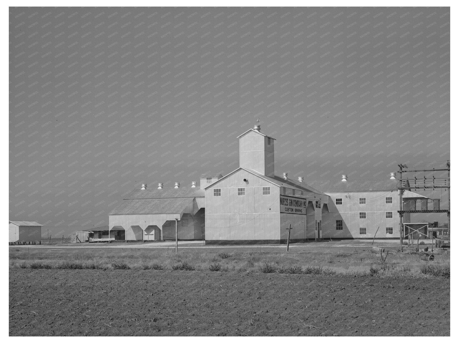 1940 Cotton Gin in Nueces County Texas Agricultural History