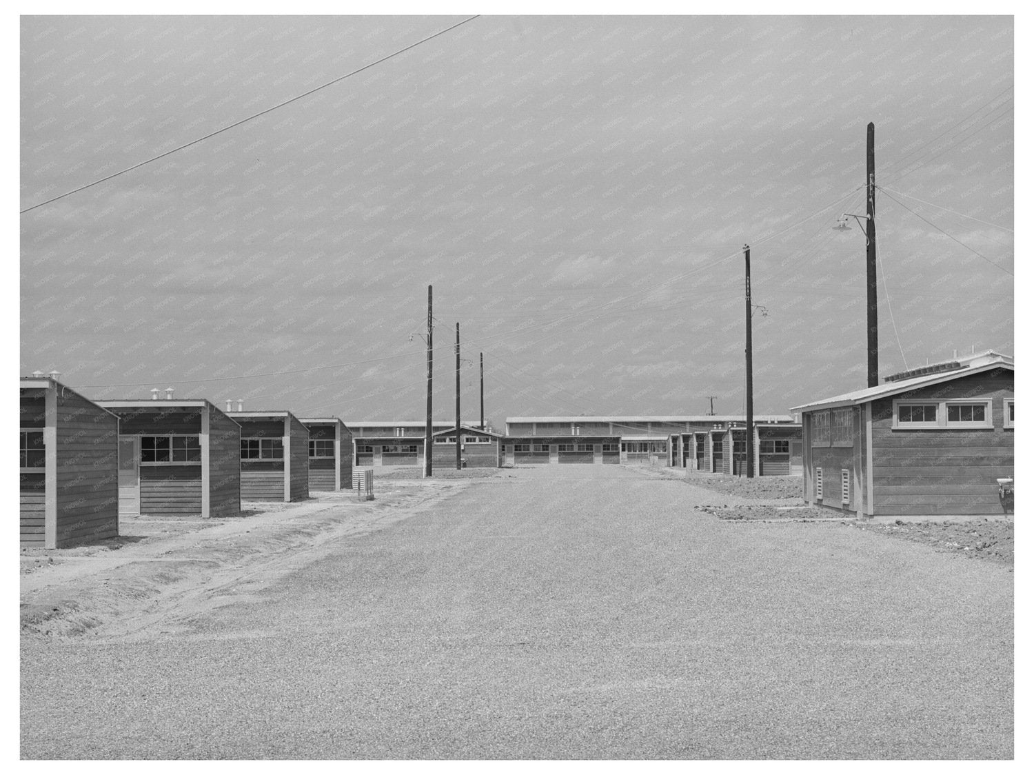Sinton Texas Migratory Labor Camp Main Street March 1940