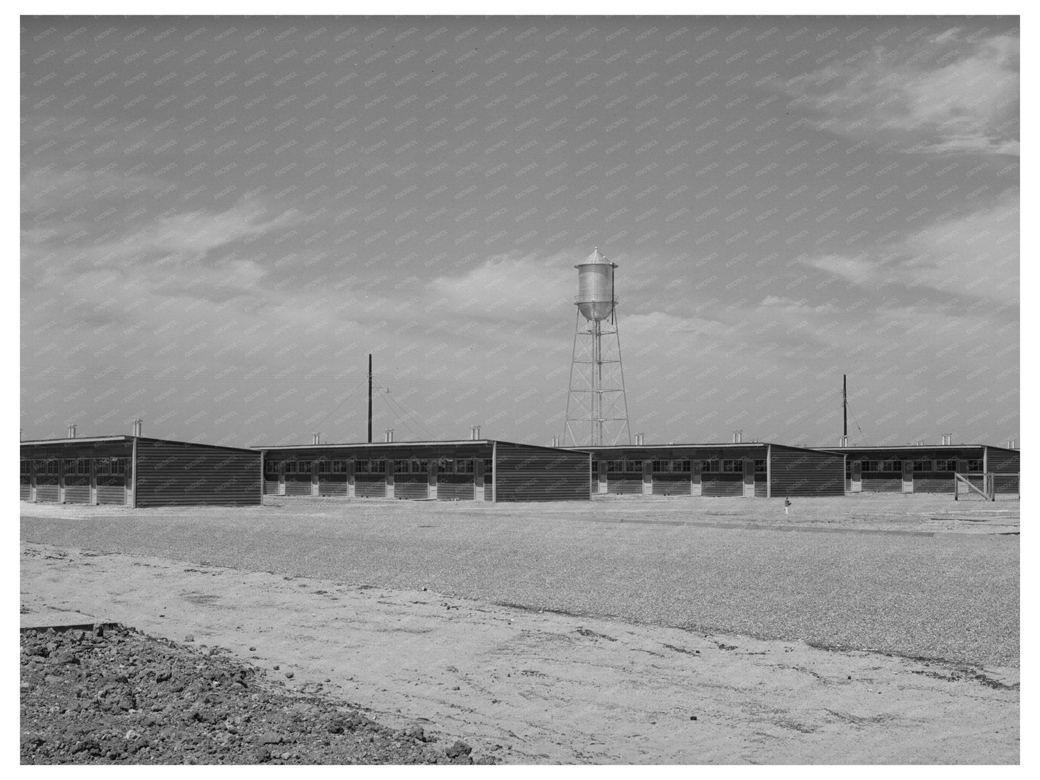 1940 Vintage Row Shelters for Migratory Workers in Texas
