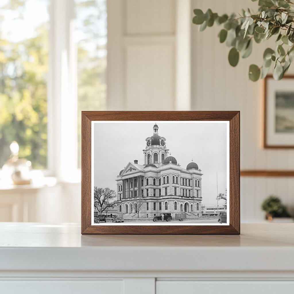 Gatesville Texas Courthouse March 1940 Historical Photo
