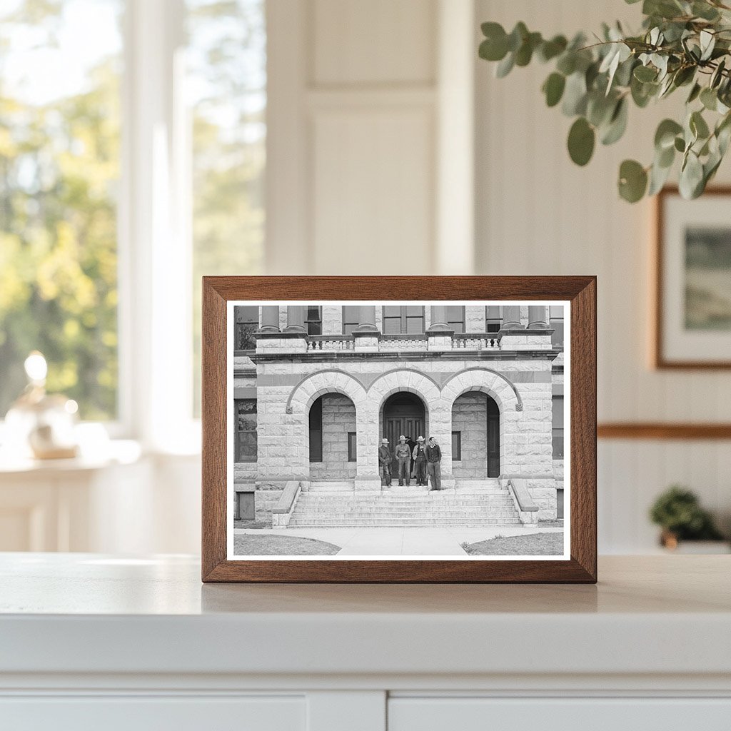 Gatesville Texas Courthouse March 1940 Vintage Photo