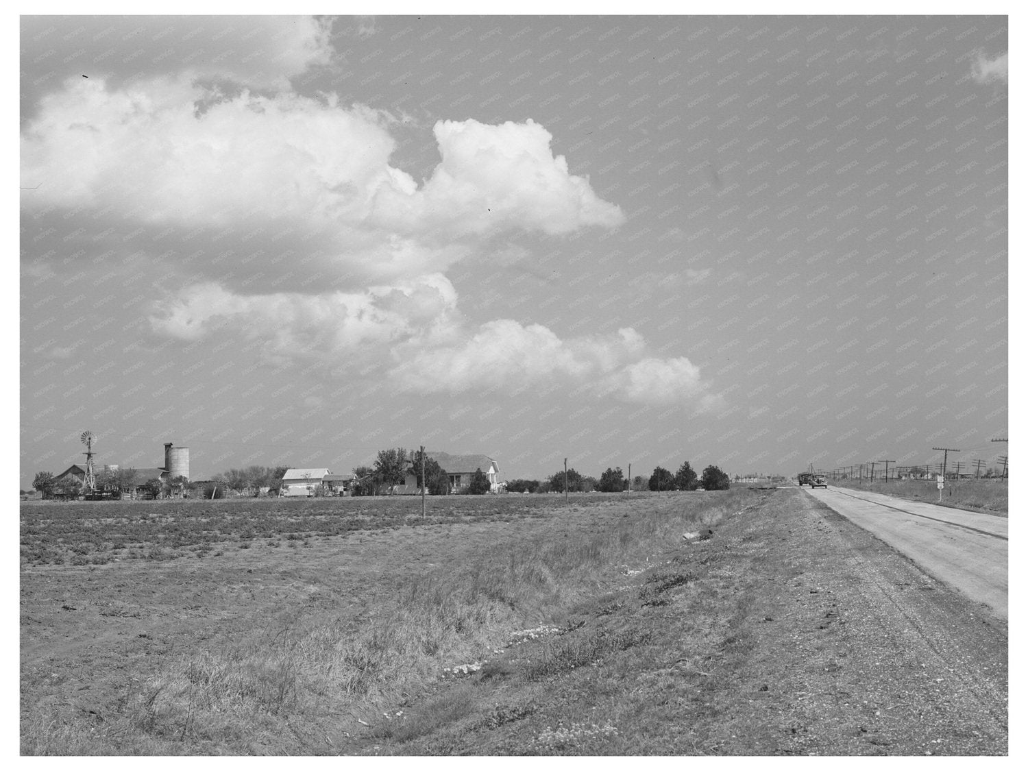 Farmstead on Highway in San Patricio County Texas 1940