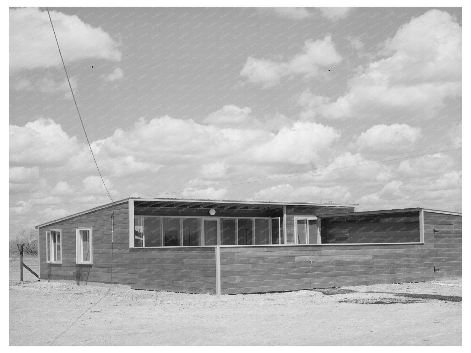 1940 Vintage Photo of Migratory Labor Camp Managers Home