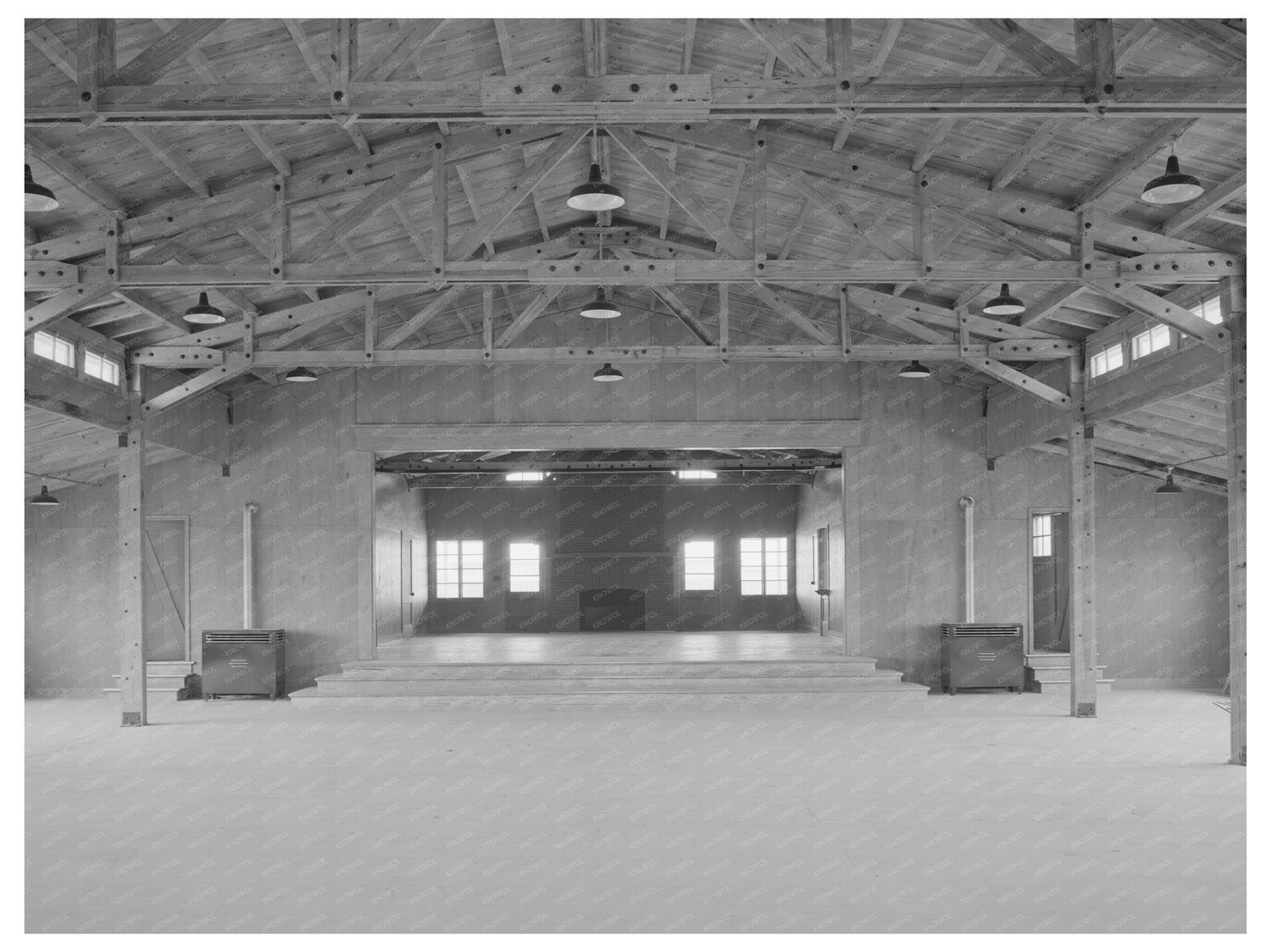 Community Building in Migratory Labor Camp Sinton Texas 1940