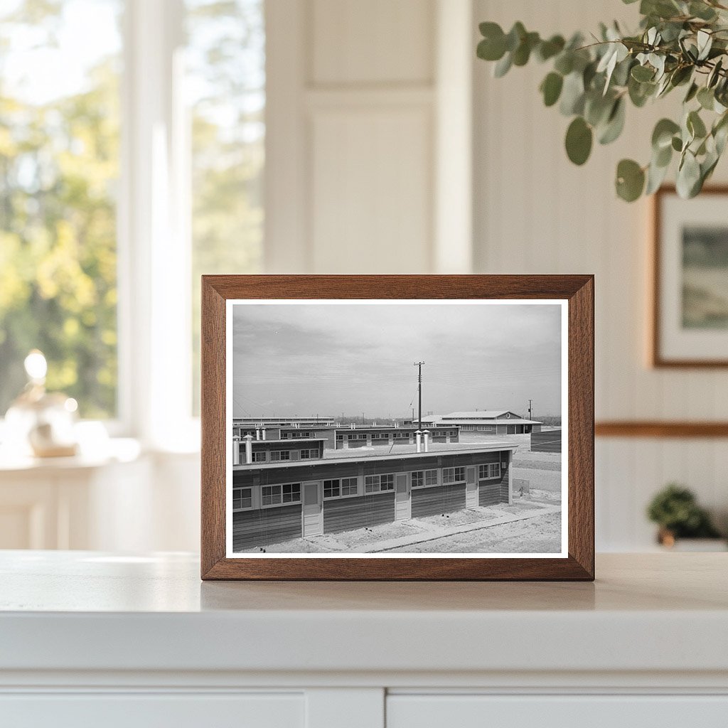 Migratory Workers Row Shelters in Sinton Texas 1940