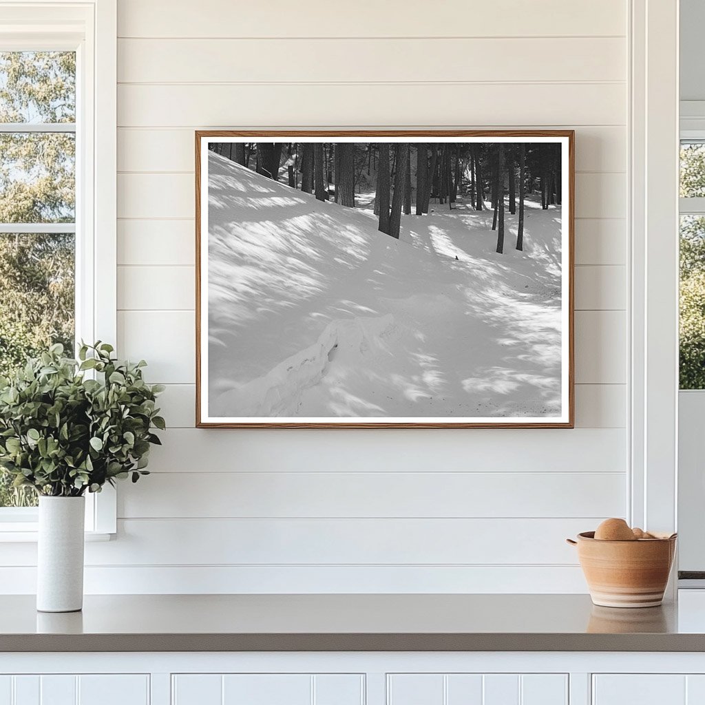 Winter Scene with Solar Eclipse Bernalillo County 1940
