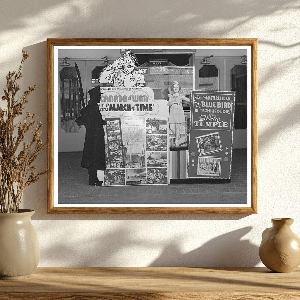 Hobbs New Mexico Theater Signs Vintage Photo March 1940