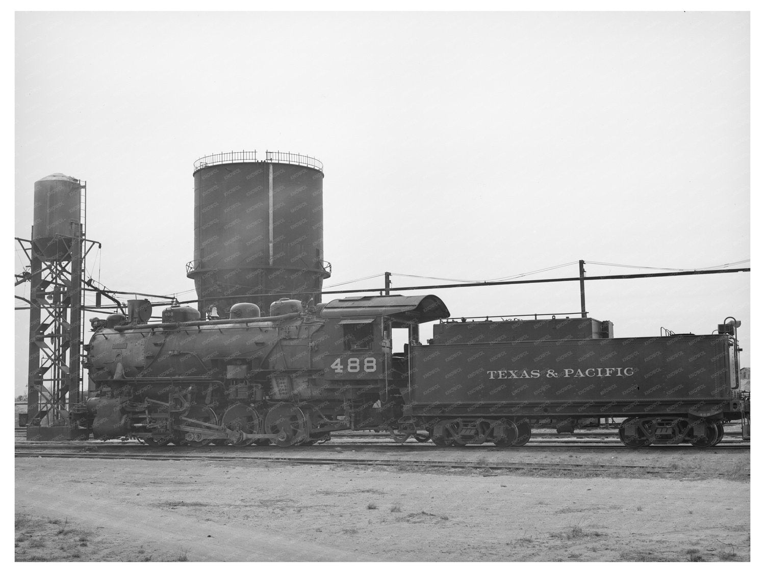 Big Spring Texas Railway Switching Engine March 1940