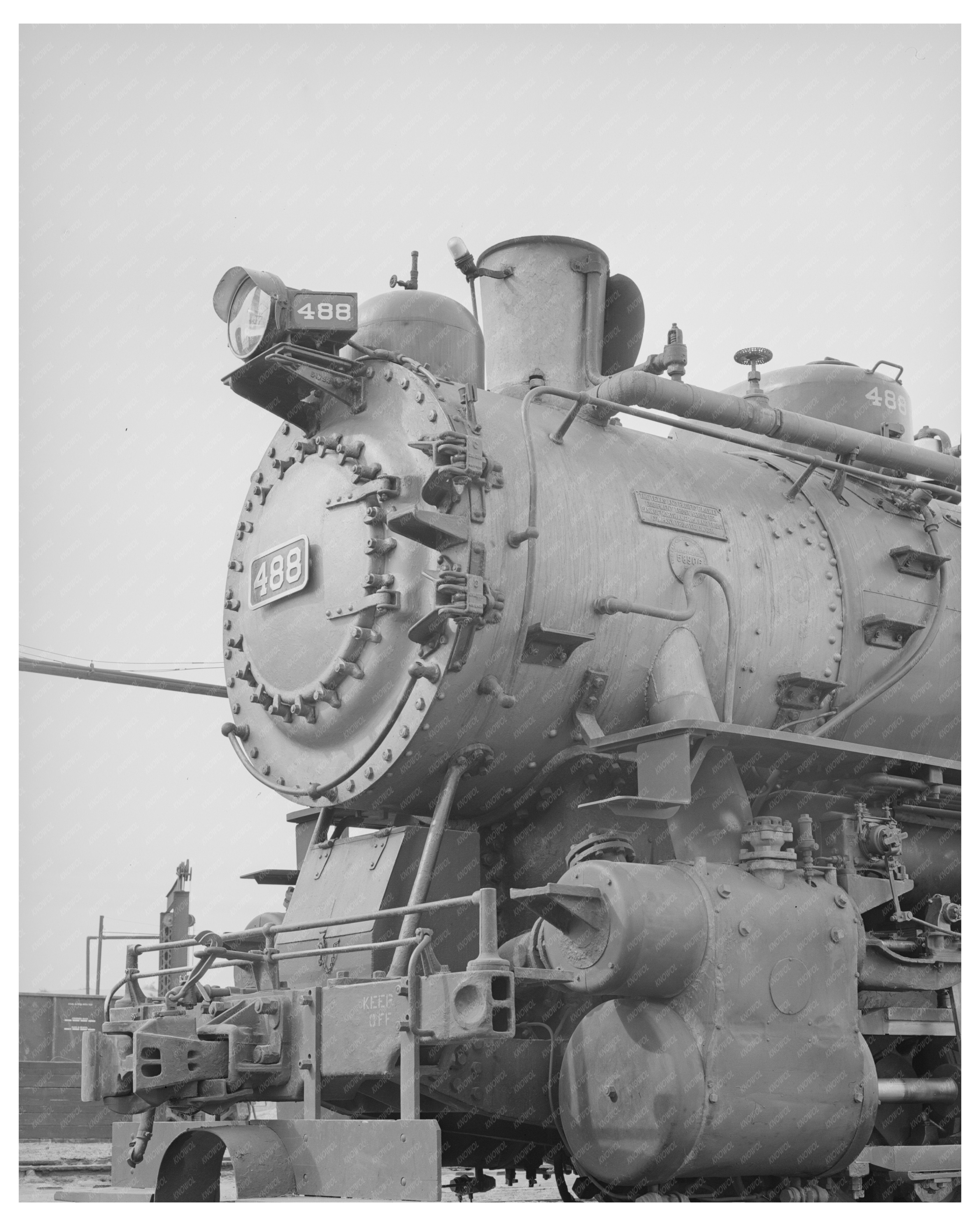 Switching Engine in Big Spring Texas March 1940