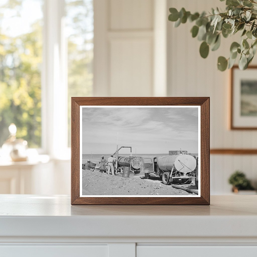 Water Tanks for Road Construction Gaines County Texas 1940