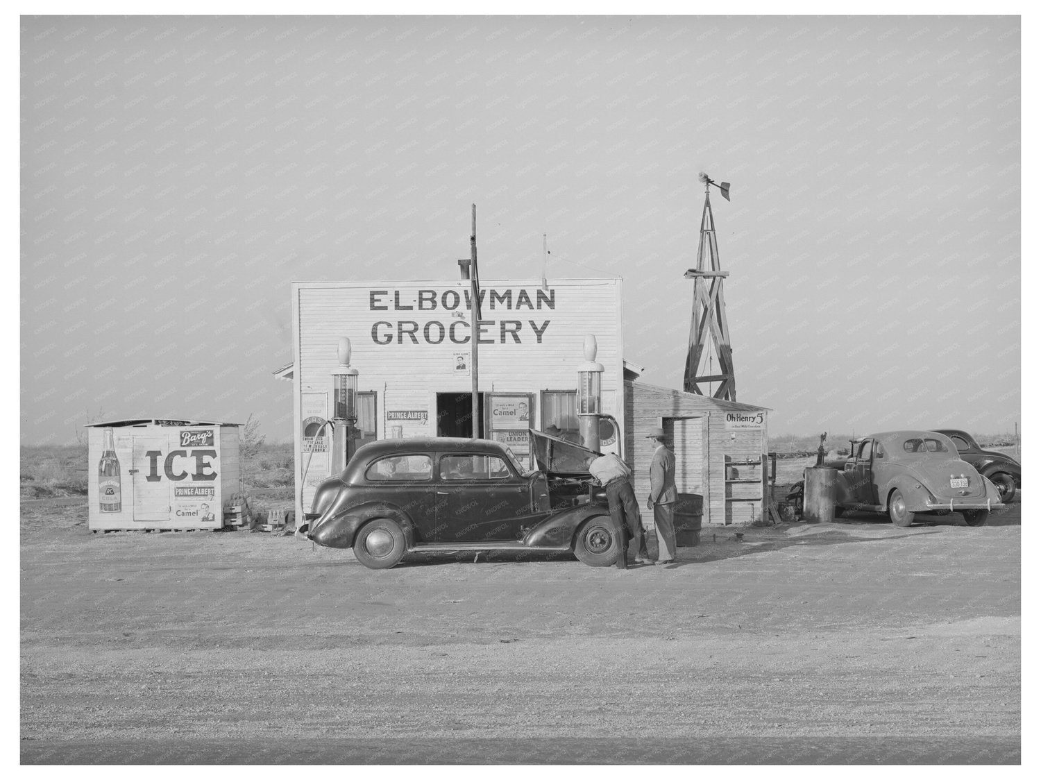 Grocery Store and Filling Station in Dawson County Texas 1940
