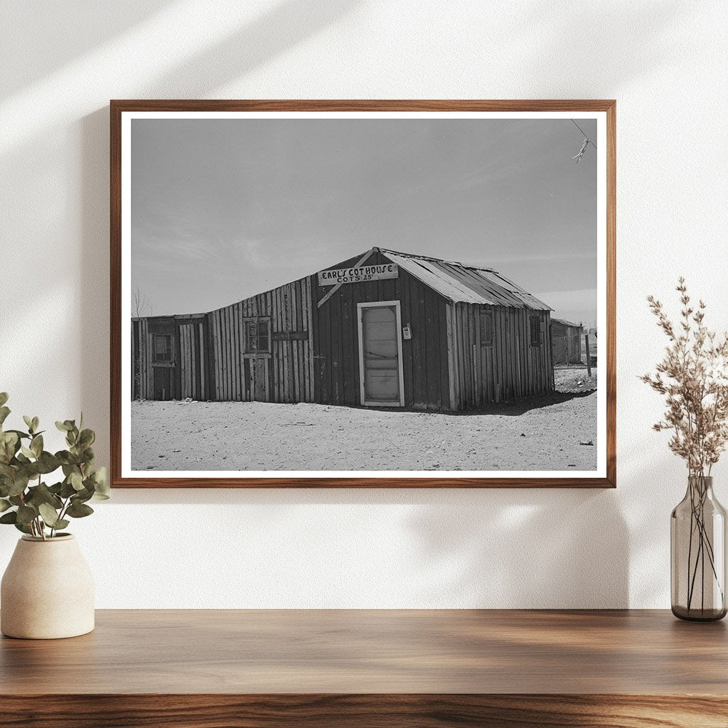 Cot House in Hobbs New Mexico March 1940 Oil Boom