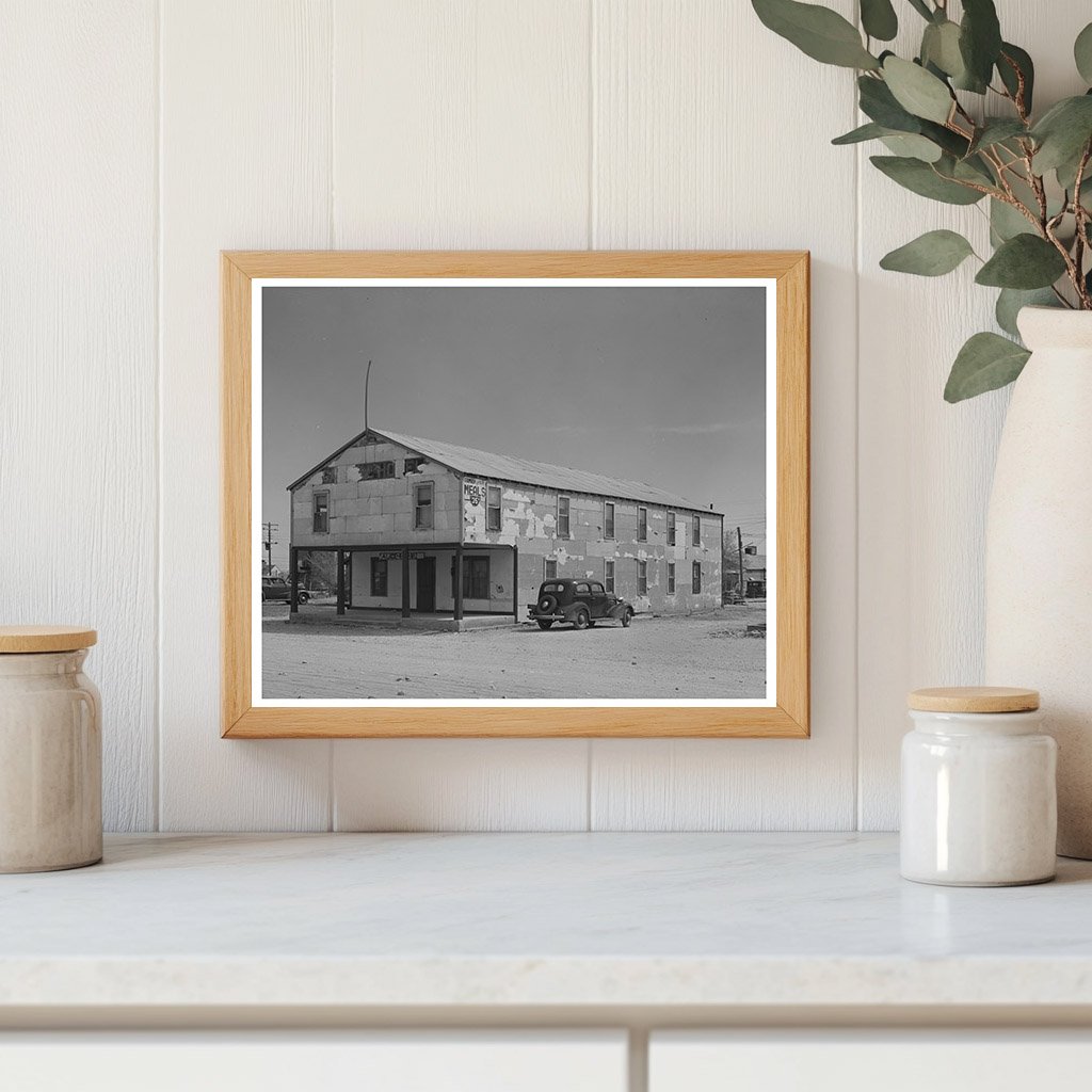 Hobbs New Mexico Boarding House Vintage Photo March 1940