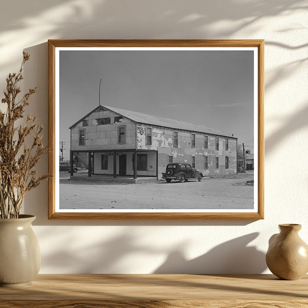 Hobbs New Mexico Boarding House Vintage Photo March 1940