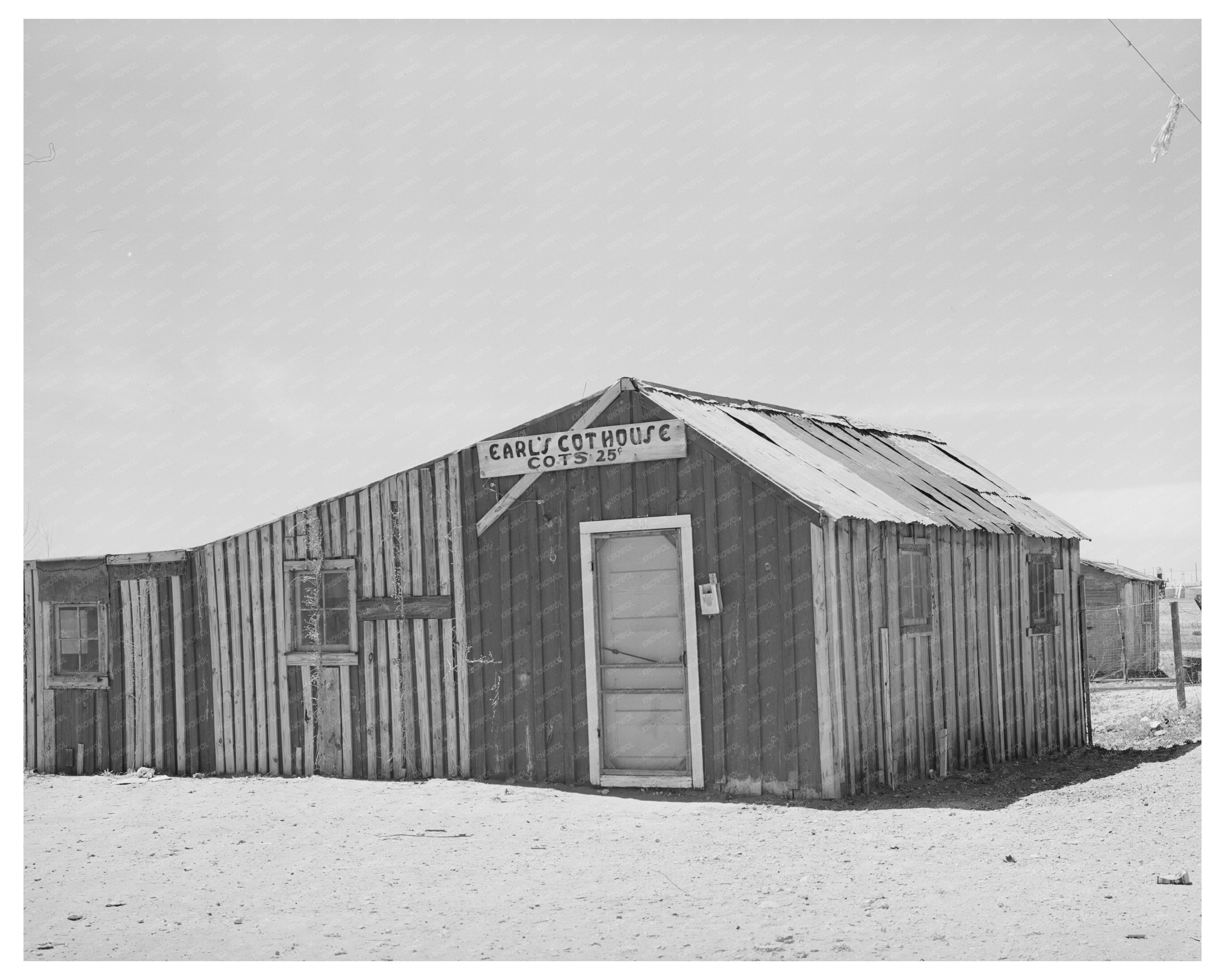 Cot House in Hobbs New Mexico 1940 Oil Boom Era