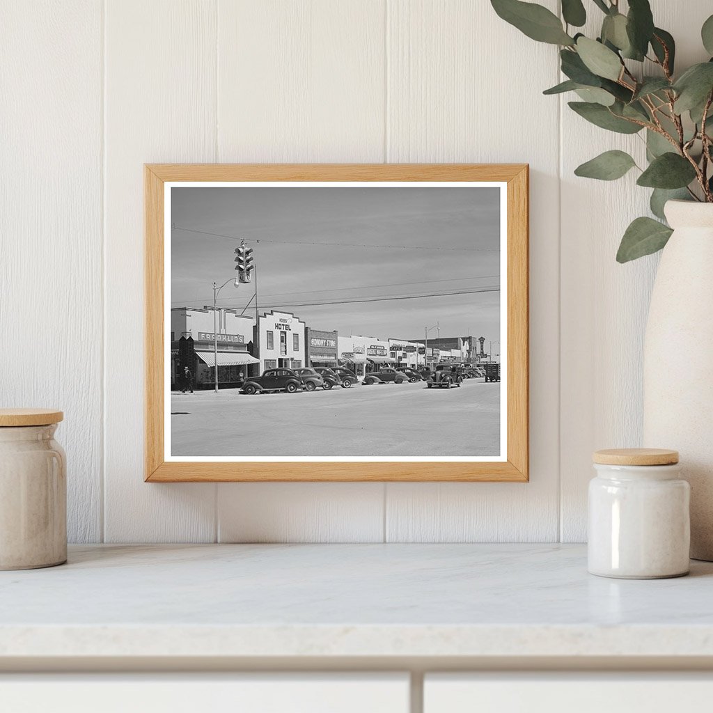 Hobbs New Mexico Main Street March 1940 Oil Boom Town