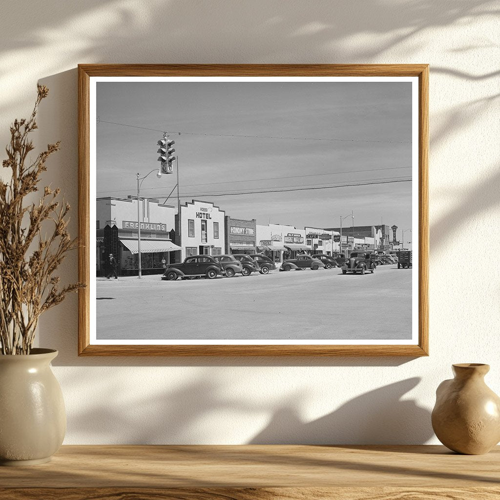 Hobbs New Mexico Main Street March 1940 Oil Boom Town