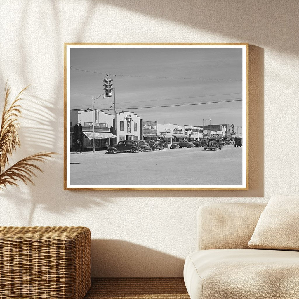 Hobbs New Mexico Main Street March 1940 Oil Boom Town