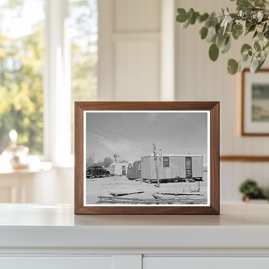 Trailer Homes of Oil Field Workers Hobbs New Mexico 1940
