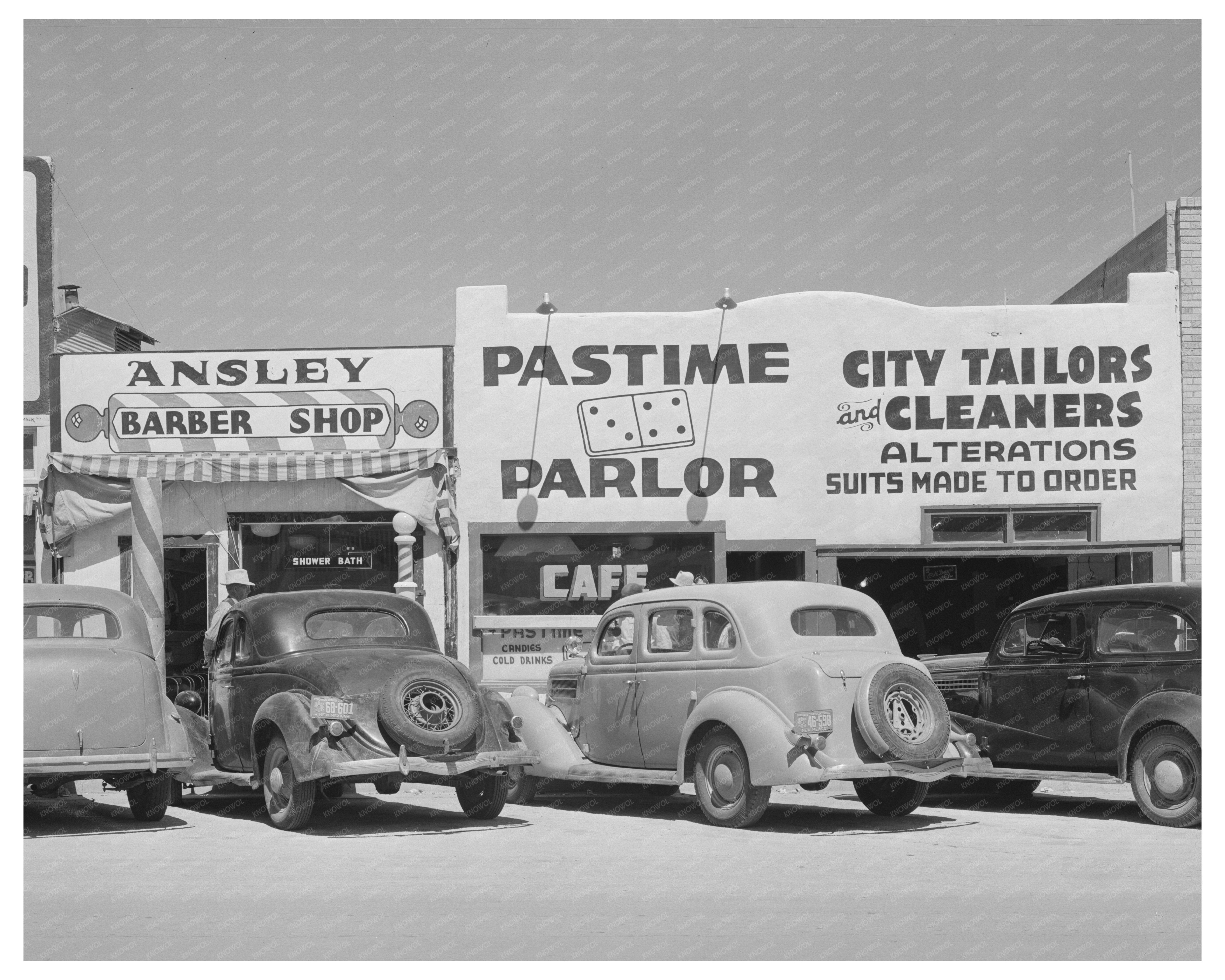 Hobbs New Mexico Main Street Shops March 1940