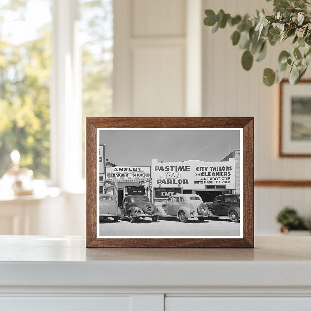 Hobbs New Mexico Main Street Shops March 1940 Vintage Image