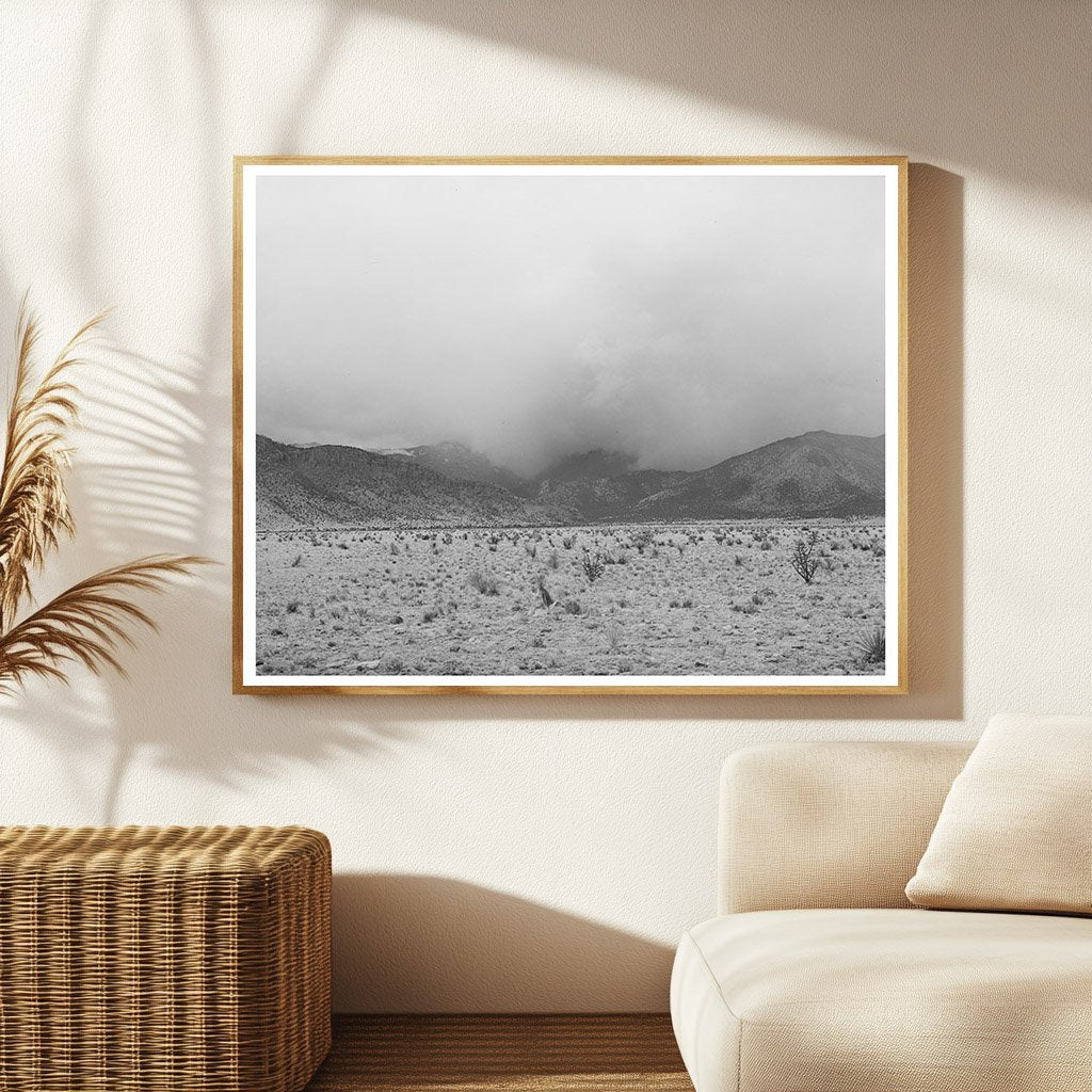 Snowstorm Over Socorro County New Mexico April 1940