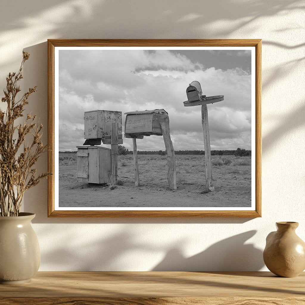 Vintage Mailboxes in Catron County New Mexico 1940