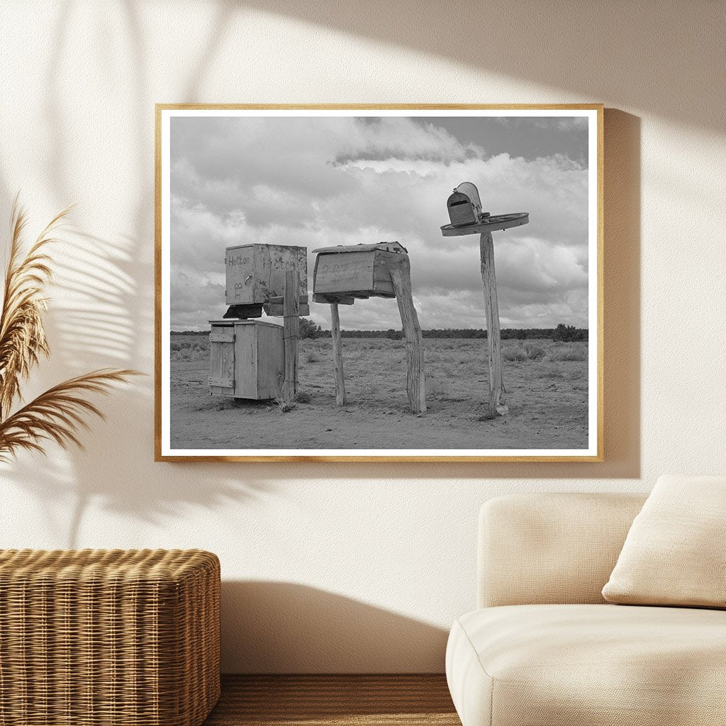Vintage Mailboxes in Catron County New Mexico 1940