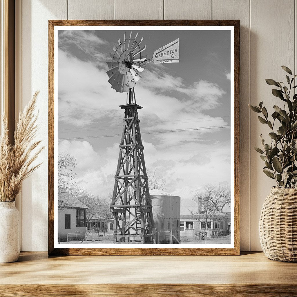 Windmill Water Source for Residences in Magdalena NM 1940