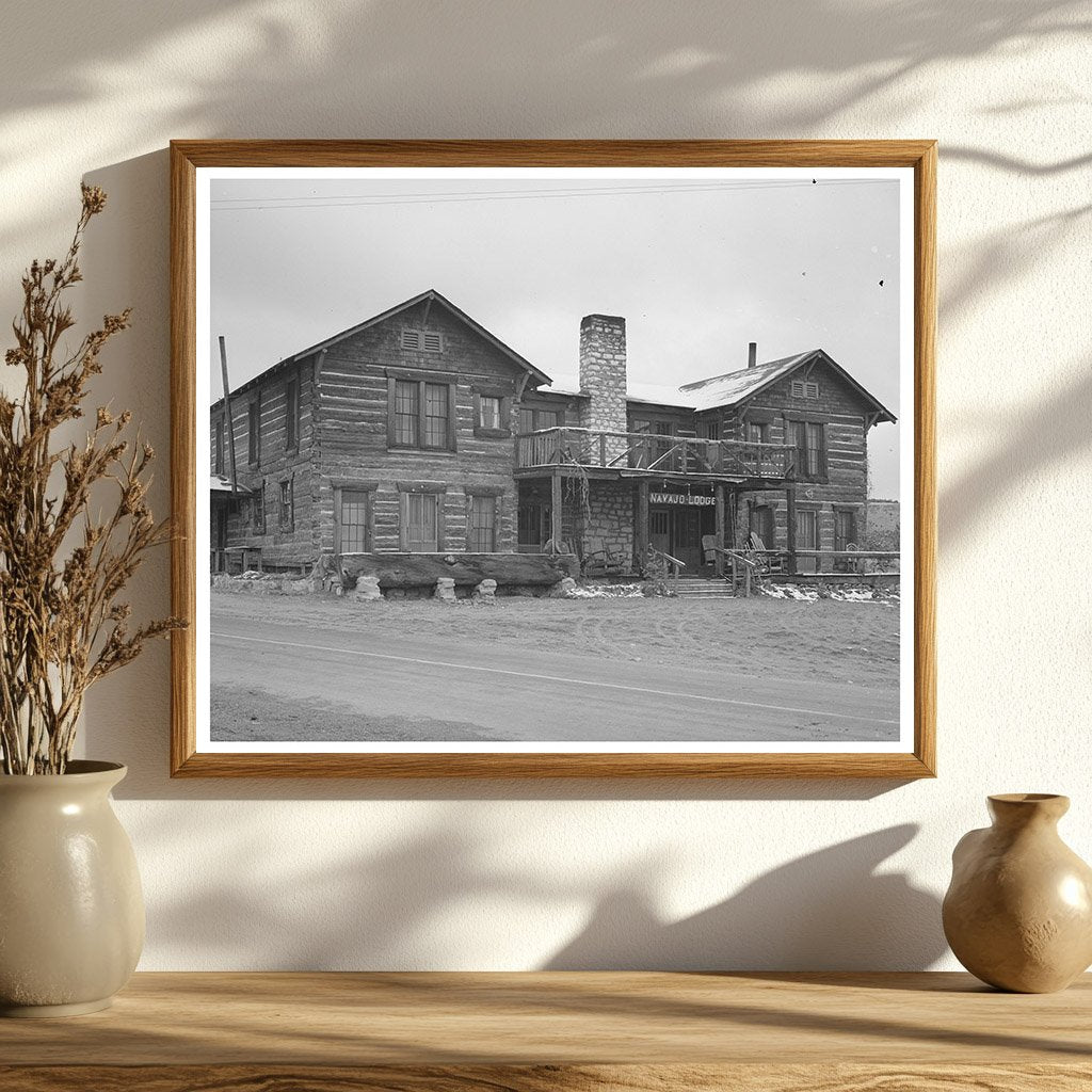 Navajo Lodge Datil New Mexico Vintage Photo 1940
