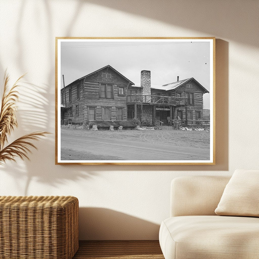 Navajo Lodge Datil New Mexico Vintage Photo 1940