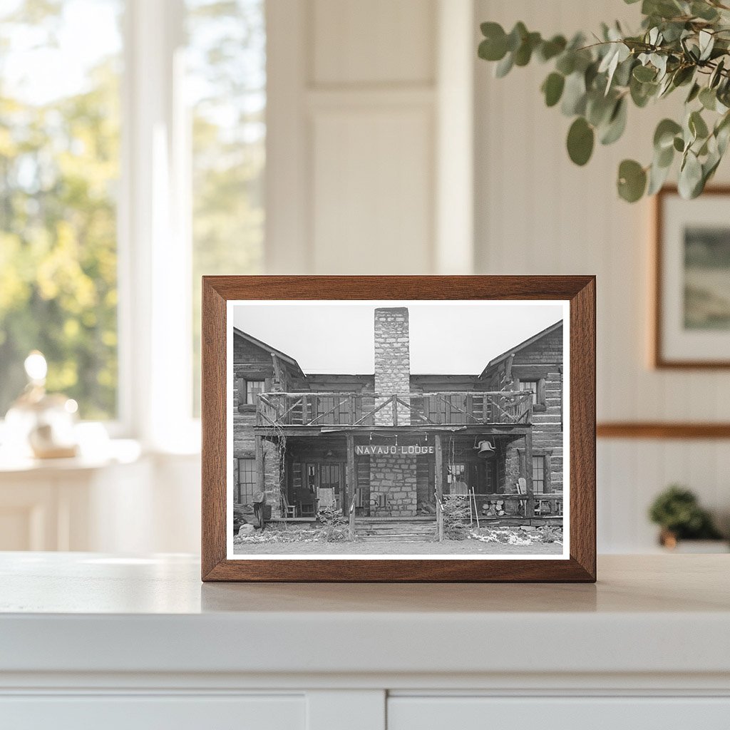 Navajo Lodge Entrance Datil New Mexico April 1940