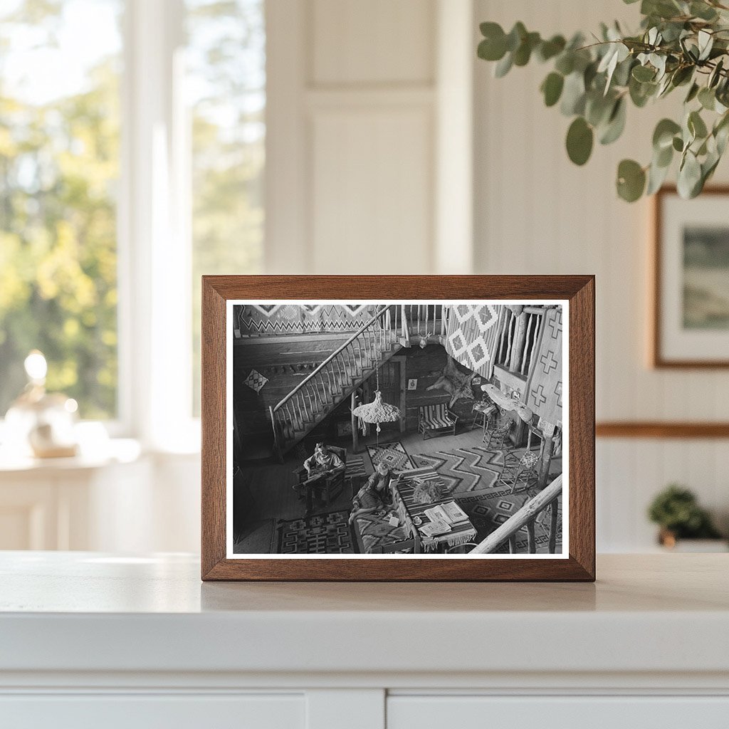 Navajo Lodge Living Room Datil New Mexico 1940