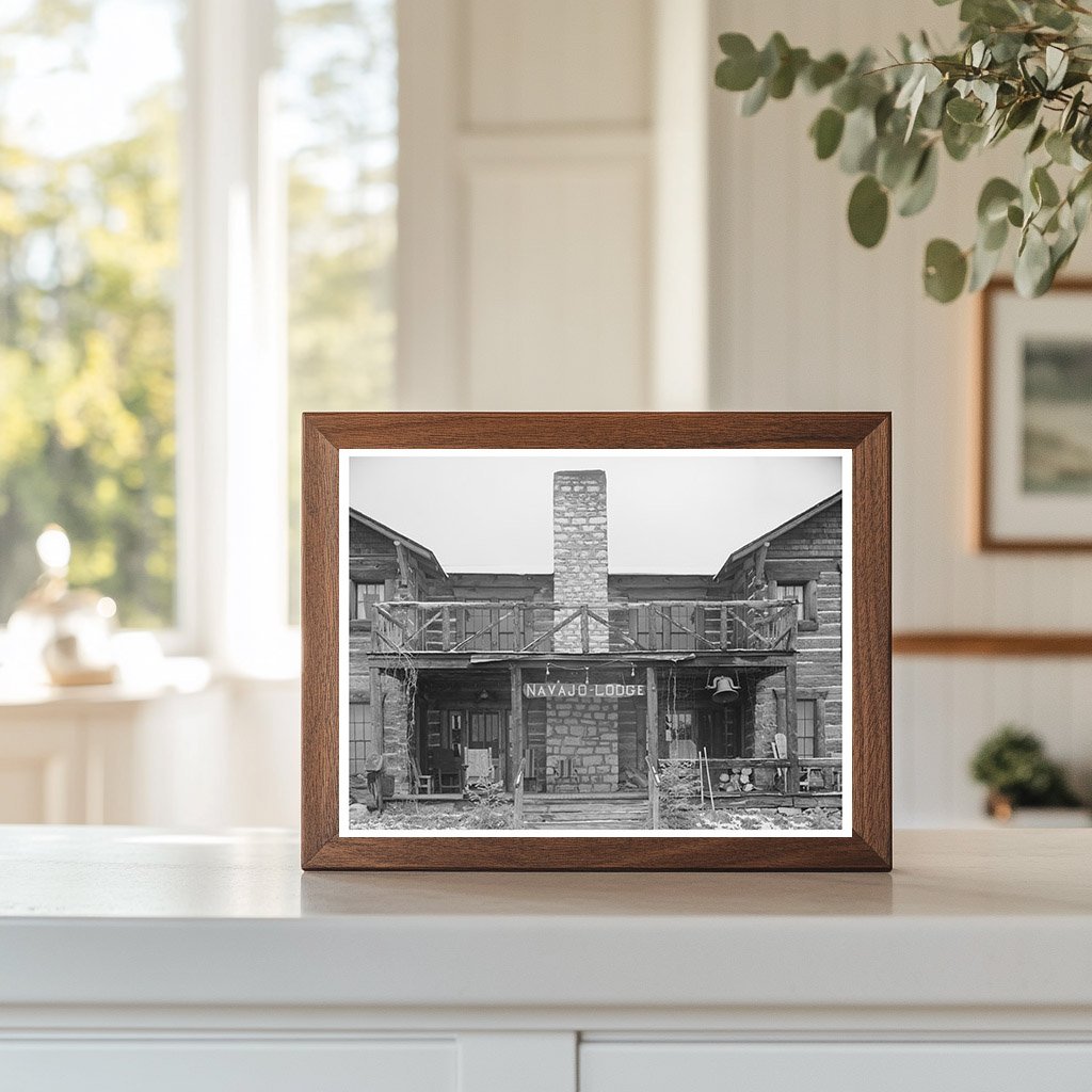 Navajo Lodge Entrance Datil New Mexico 1940