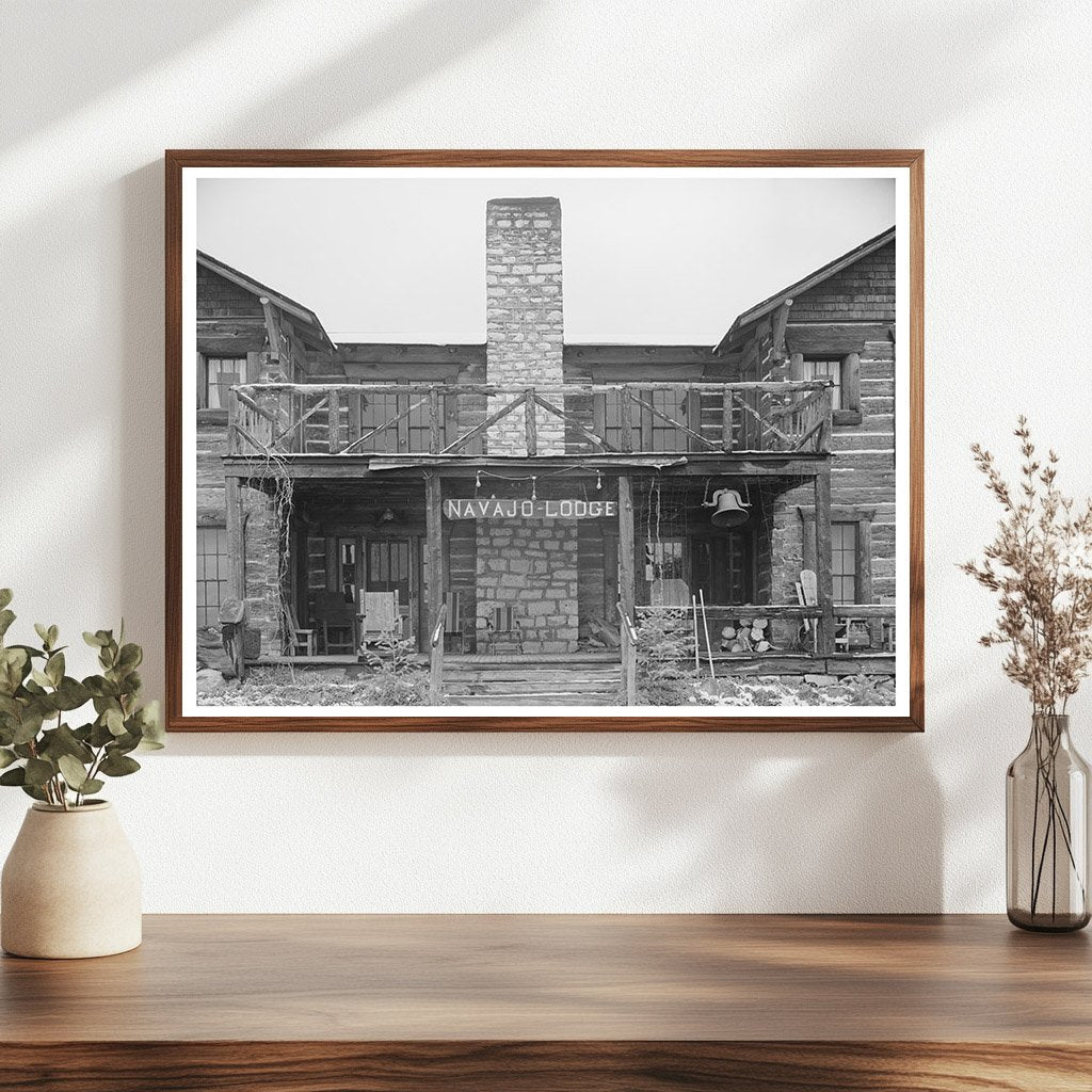 Navajo Lodge Entrance Datil New Mexico 1940