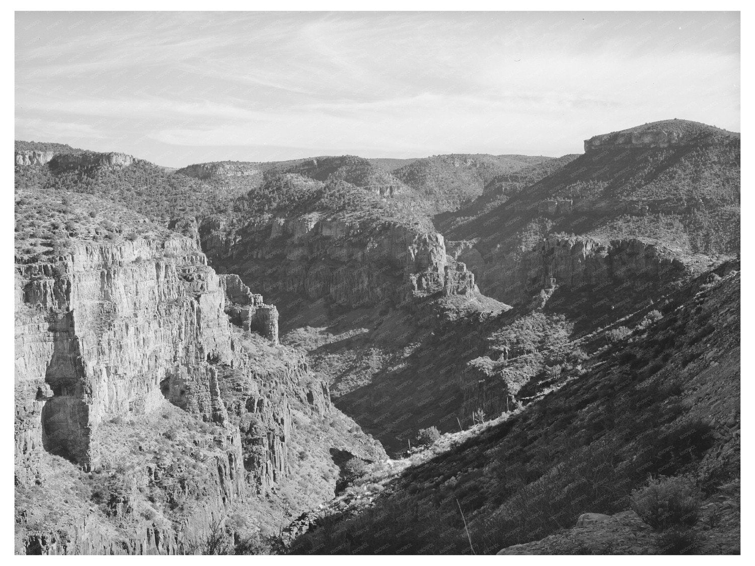 Black River Canyon Arizona Vintage Photo April 1940