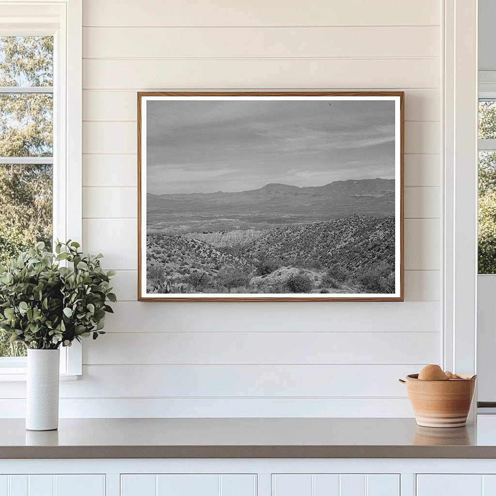 Desert Scene along Apache Trail Gila County Arizona 1940