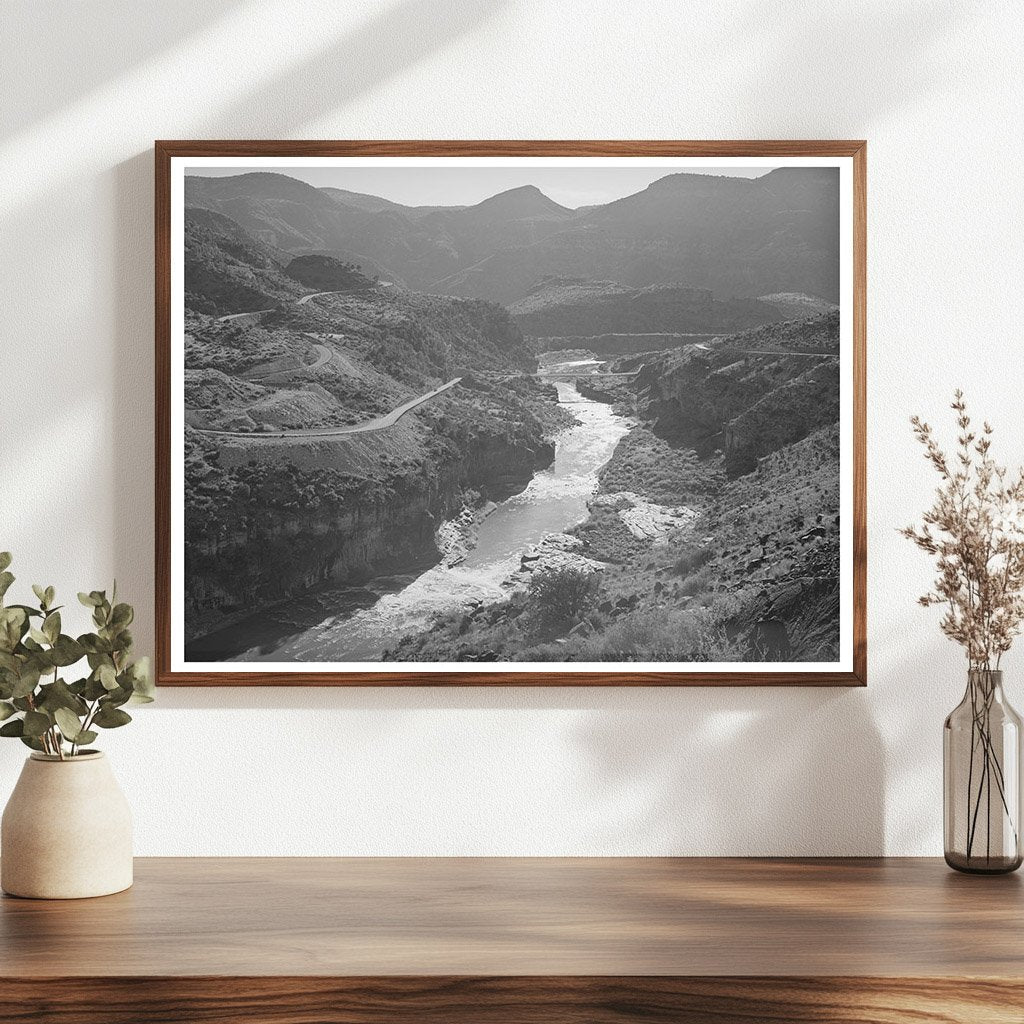 U.S. Highway 60 at Black River Gila County Arizona 1940