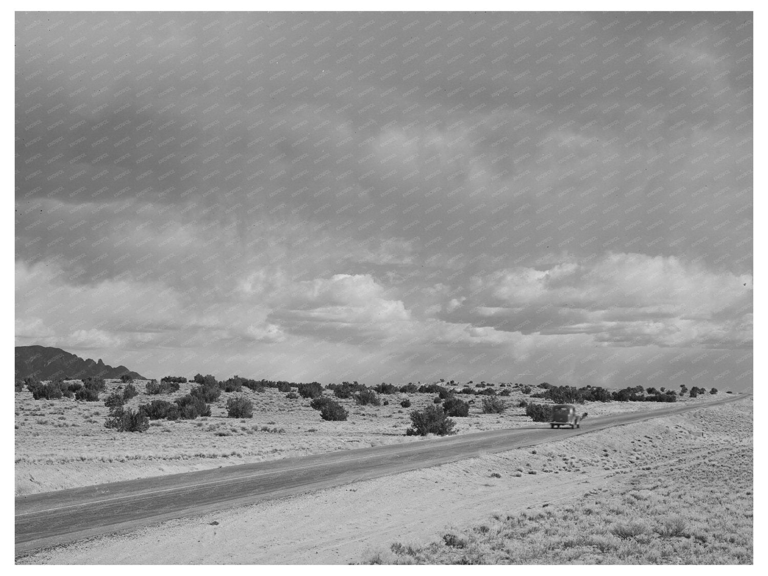 Desert Highway in Sandoval County New Mexico 1940