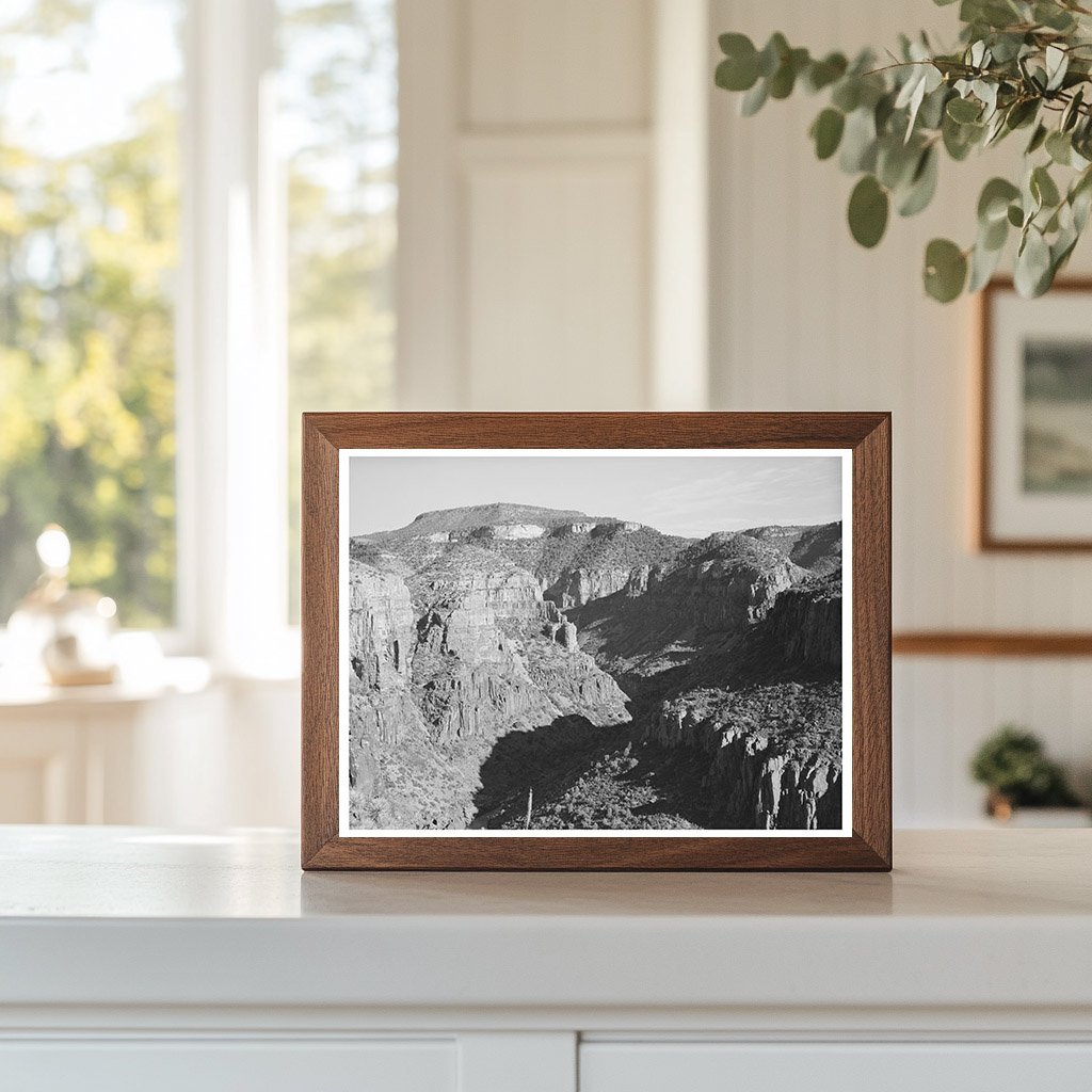 Black River Canyon Beckers Butte Arizona 1940 Vintage Image