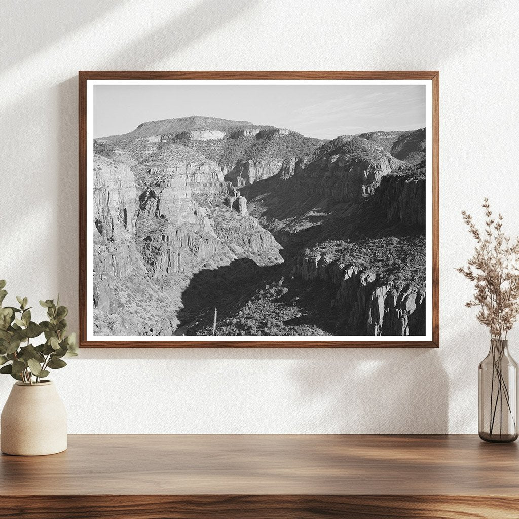 Black River Canyon Beckers Butte Arizona 1940 Vintage Image