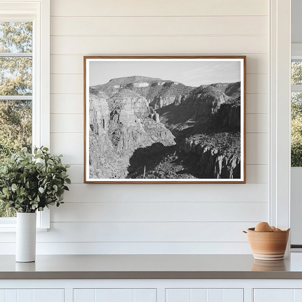 Black River Canyon Beckers Butte Arizona 1940 Vintage Image