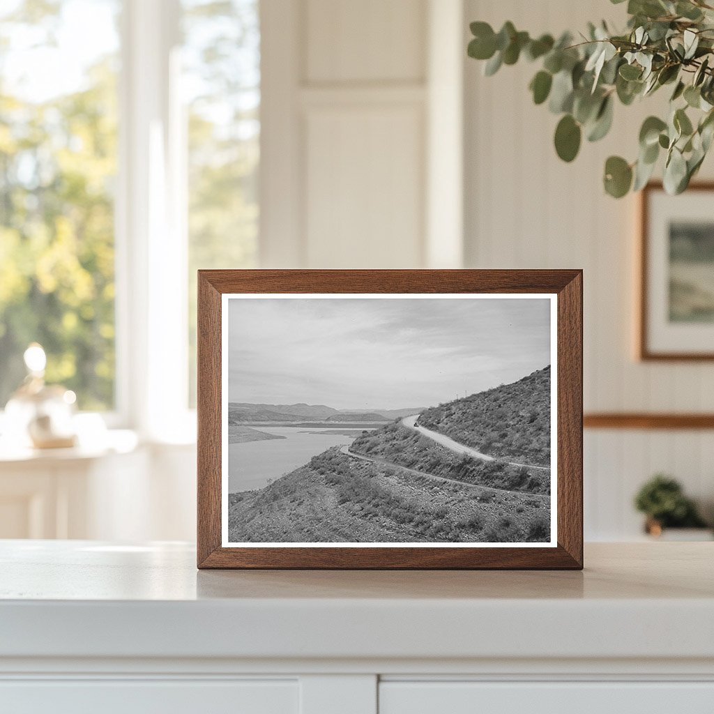 Reservoir of Roosevelt Dam Gila County Arizona 1940