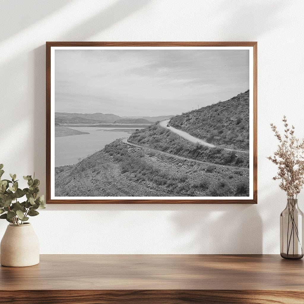 Reservoir of Roosevelt Dam Gila County Arizona 1940