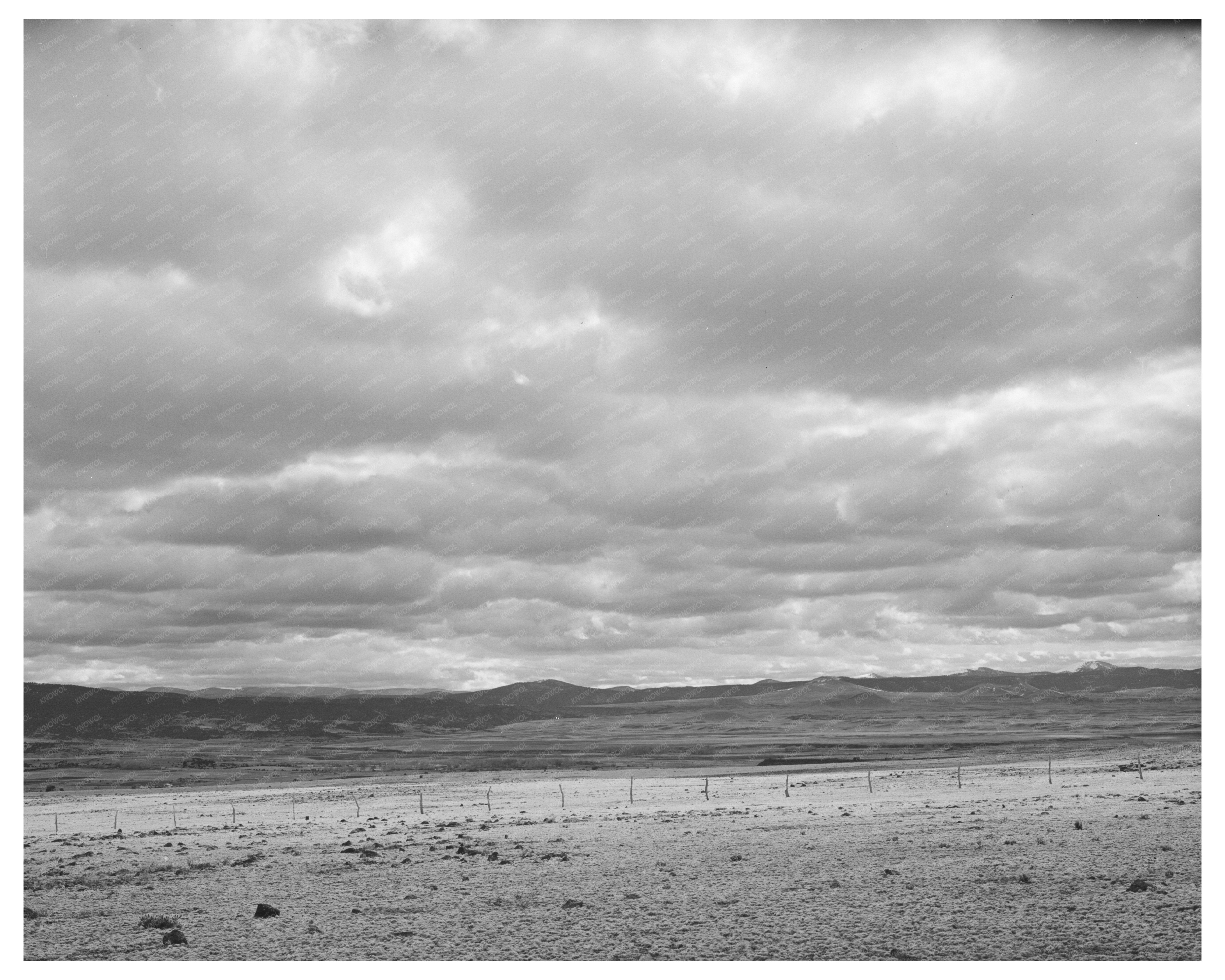 Apache County Desert Clouds Vintage Photo April 1940